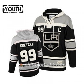 Barn Ishockey Los Angeles Kings Wayne Gretzky 99 Svart Sawyer Hooded Sweatshirt